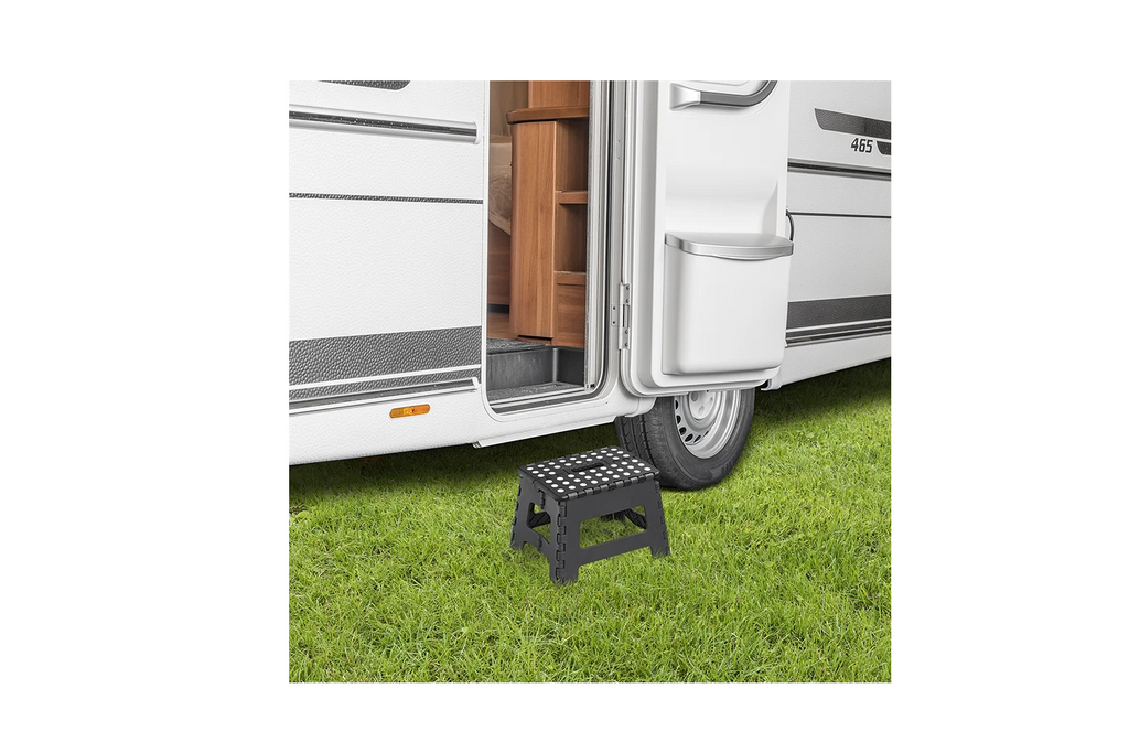 Sgabello pieghevole con piattaforma ProPlus 770822 per rimorchio, portata 150 kg.