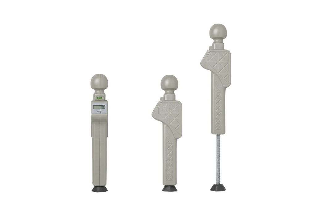 Bilancia digitale per la misurazione del carico sul timone di una roulotte ProPlus 360848V01, misuratore di forza di pressione, portata 150 kg.