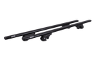 Portapacchi da tetto Eco Alubase 120 - portapacchi universale in alluminio per barre longitudinali (nero)