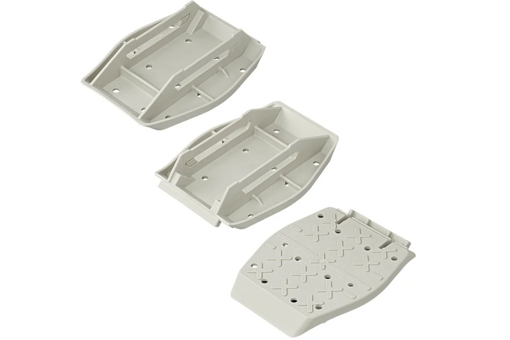 Set di quattro cuscinetti di supporto stabilizzatori per rimorchio ProPlus 361519 con molla, 20,5x27,5 cm.