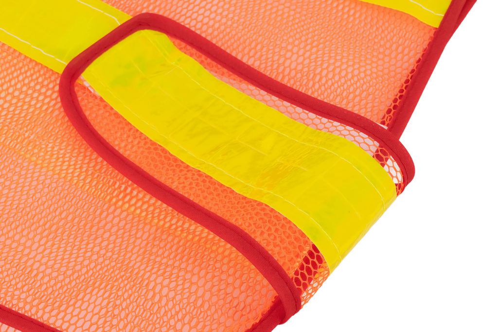 Gilet riflettente arancione HERMON XXL con chiusura laterale in velcro