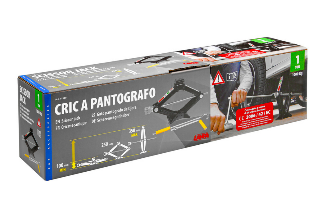 Cric trapezoidale LAMPA cric per auto 1T