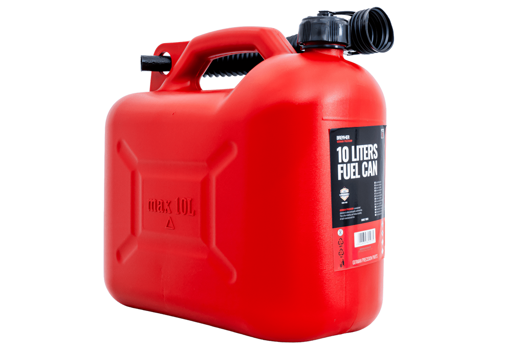 Tanica in plastica HERMON da 10 litri con imbuto, rossa