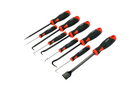 Set di ganci YATO YT-08426 con manico, 8 ganci e raschietto per guarnizioni.