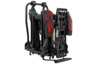 Inter Pack Velox 2 LED - portabici pieghevole da gancio traino per 2 biciclette con luci a LED (nero)