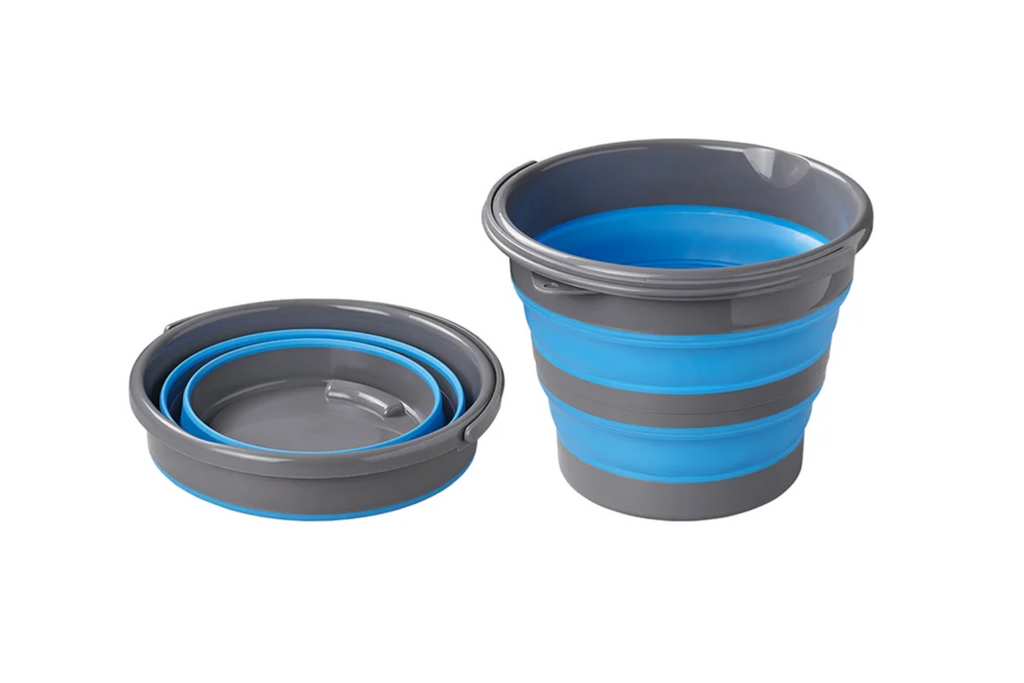 ProPlus 370307V01 secchiello da viaggio pieghevole con ciotola in silicone da 15 litri