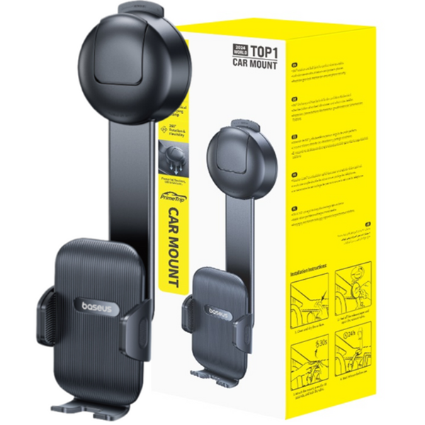 Supporto per cellulare da auto BASEUS PrimeTrip C03 Air con ventosa, da fissare al cruscotto.