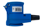 Spina angolata MANTES 2P+E CEE con presa aggiuntiva 16A 230V