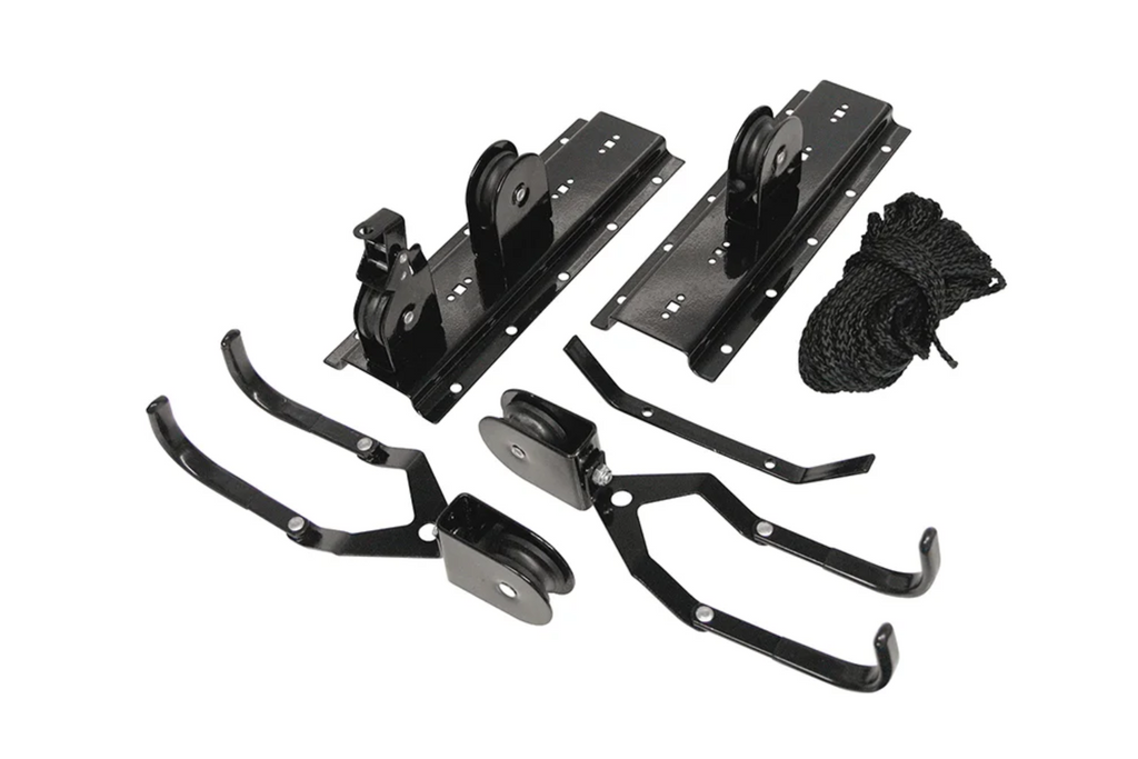 ProPlus 730915 Gancio per biciclette da soffitto con bloccaggio automatico, portata massima 20 kg