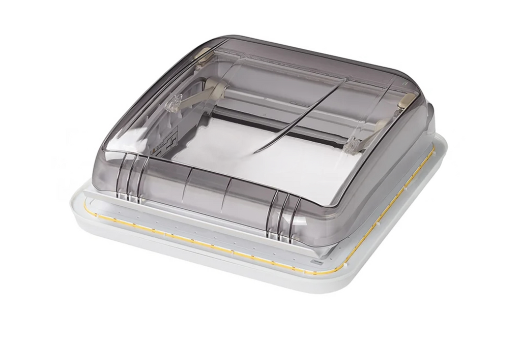 ProPlus 610905V01 Finestra di ventilazione per tetto camper con illuminazione a LED 400x400mm