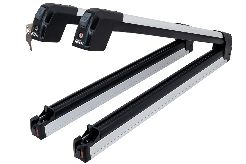 Inter Pack Frostline 6 - porta sci estensibile in alluminio per 6 paia di sci o 4 snowboard