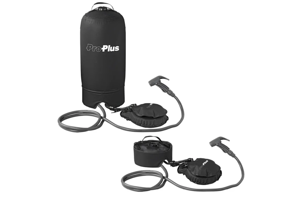 Doccia portatile da viaggio ProPlus 770407, doccia mobile con pompa a pedale, 11 l