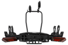 Inter Pack Velox 2 LED - portabici pieghevole da gancio traino per 2 biciclette con luci a LED (nero)