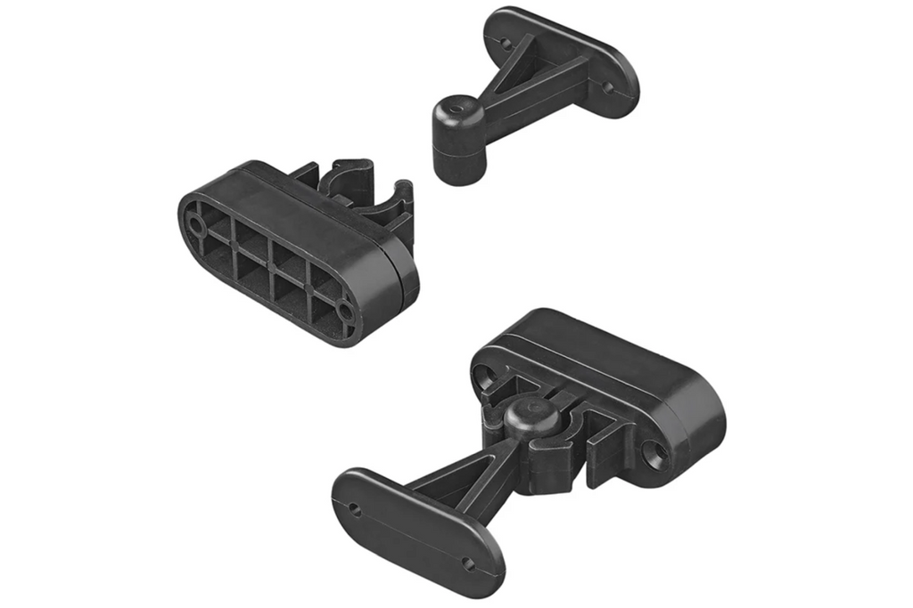Chiusura per porta di roulotte e camper ProPlus 362622V02BK, maniglia a molla nera per tenere la porta