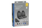 Set di coprisedili per auto LAMPA Glamur color antracite, per i sedili anteriori.