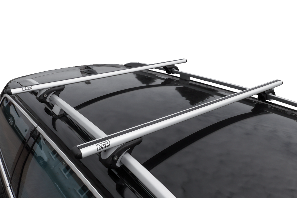 Portapacchi da tetto Eco Alubase 120 - portapacchi universale in alluminio per barre portatutto