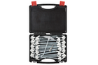 Set di picchetti a vite per tenda ProPlus 365014, picchetti in metallo con gancio 20x20 cm