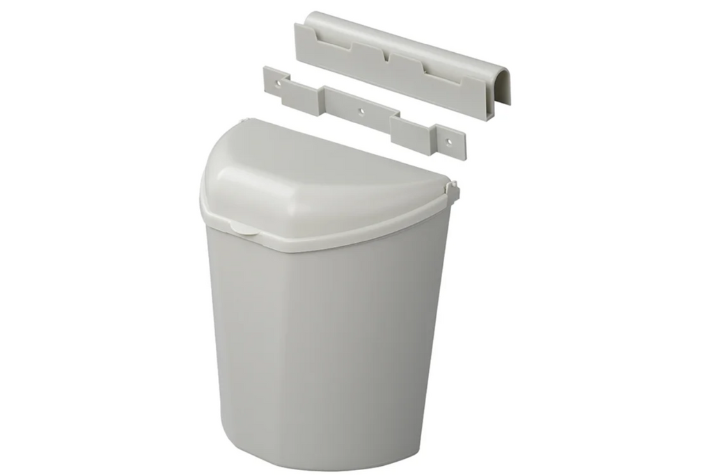 Pattumiera ProPlus 370402 con coperchio per roulotte e camper, 6 litri