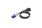 Adattatore con spina e presa CEE con contatto di protezione 16A 230V ProPlus 373530DE, cavo da 150 cm