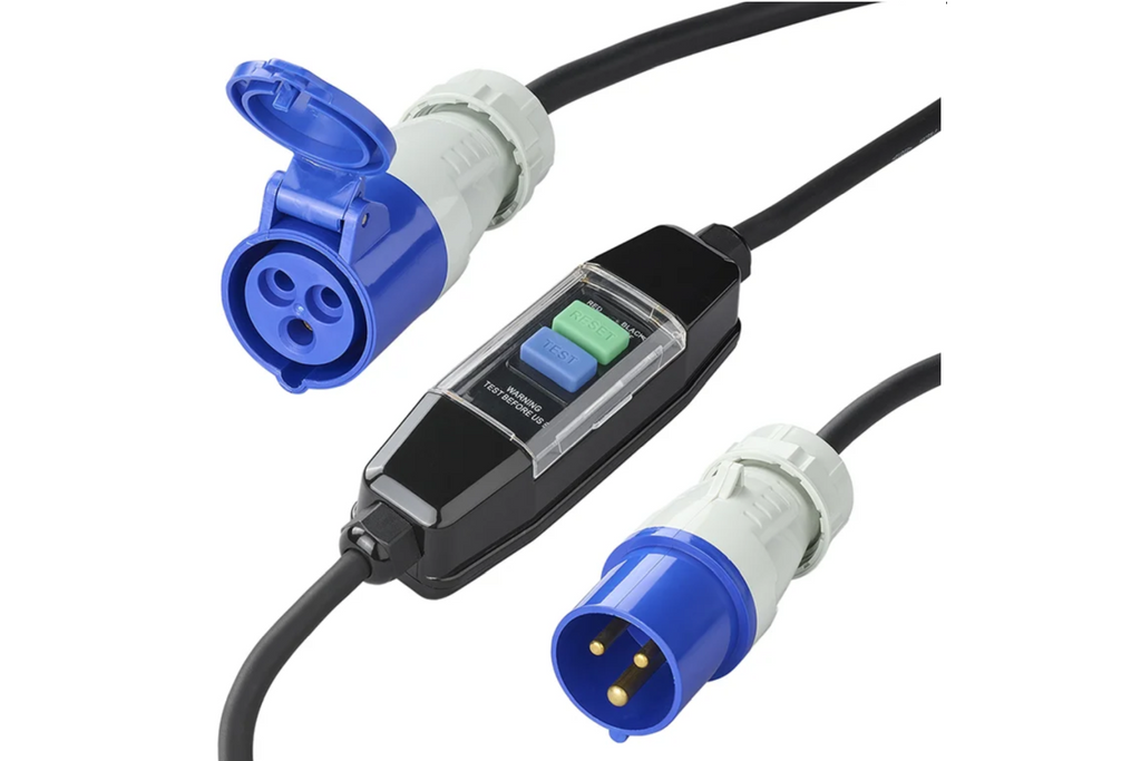 Cavo adattatore ProPlus 373589 CEE con interruttore differenziale, lunghezza 120 cm.