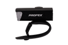 Faro anteriore per bicicletta PROFEX 82004 Pro in alluminio, batteria ai polimeri di litio e USB.