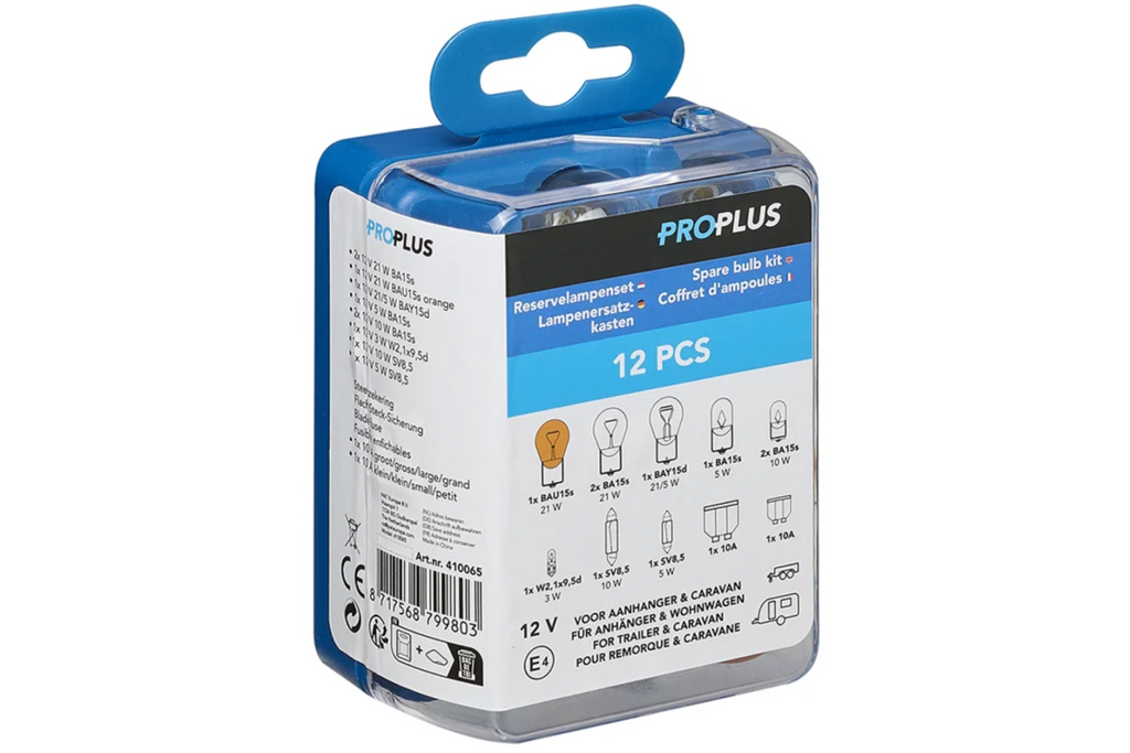 Kit di lampadine di ricambio ProPlus 410065 da 12 pezzi per camper e auto
