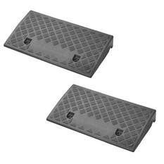 Set di due rampe di accesso carrabili ProPlus 361570, rampe in gomma da 7 cm, portata 3000 kg.