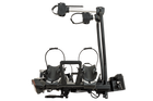 Inter Pack Velox 2 LED - portabici pieghevole da gancio di traino per 2 biciclette con luci a LED