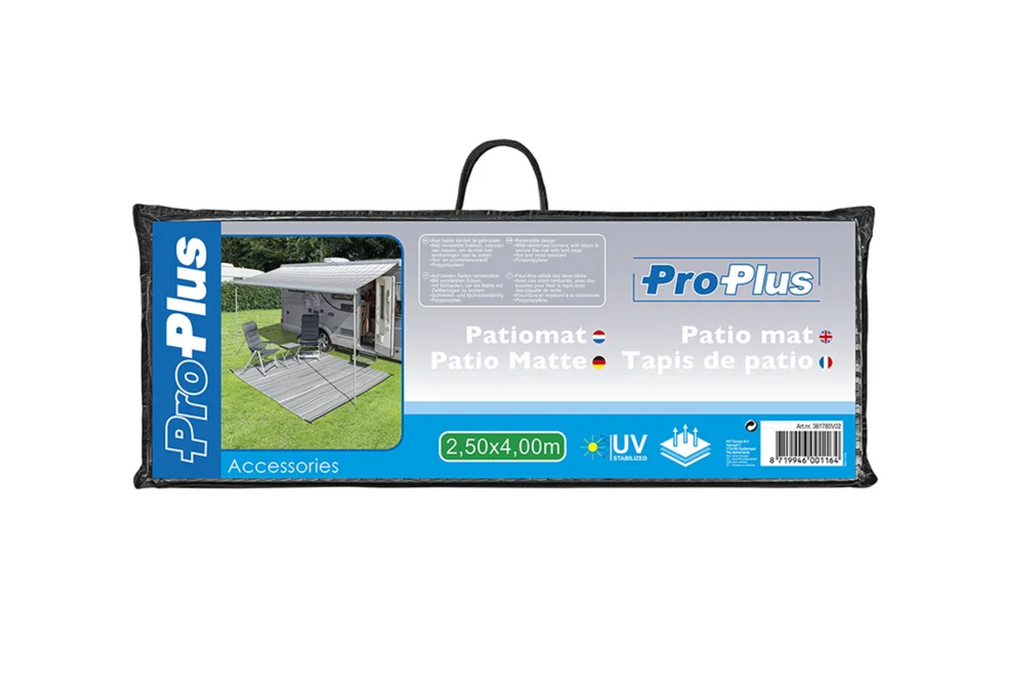 Tappetino da campeggio da giardino ProPlus 361780V02 con picchetti, 2,5x4 m