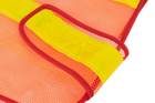 Gilet riflettente arancione HERMON XXL con chiusura laterale in velcro