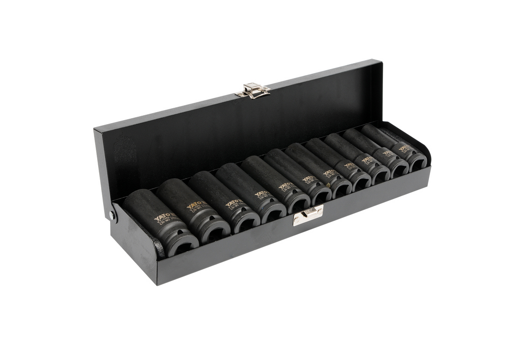 Set di 11 bussole lunghe a impatto YATO YT-1054 da 1/2".