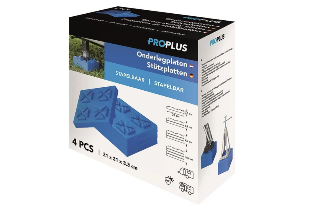 Set di quattro cuscinetti stabilizzatori angolari per rimorchio ProPlus 361538