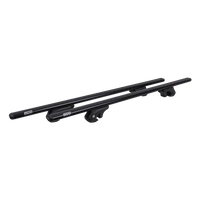 Portapacchi da tetto Eco Alubase 120 - portapacchi universale in alluminio per barre longitudinali (nero)