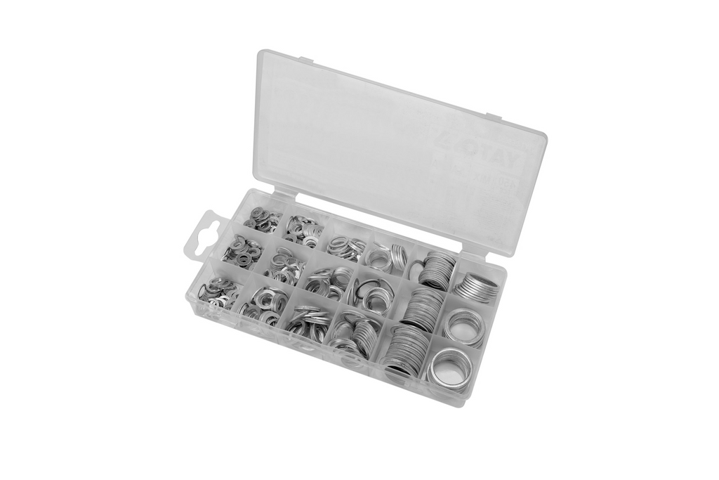 Set di rondelle in alluminio YATO YT-068652, 450 pezzi