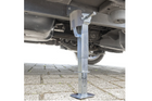 Set di due supporti estensibili con manovella e attacco ProPlus 361500 per rimorchio pianale da 1000 kg, 290-460 mm.