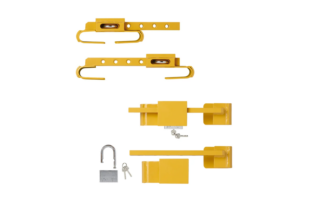Serratura antifurto regolabile ProPlus 381341V01 per rimorchio portacontainer, da 23 a 42 cm.