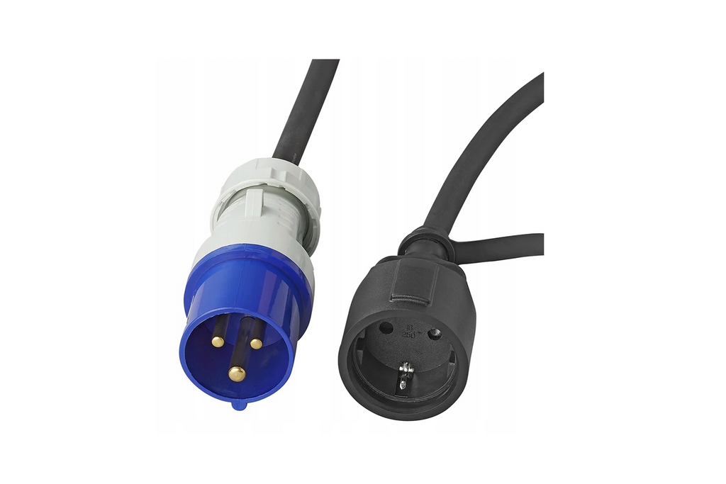 Adattatore con spina CEE e presa Schuko 16A 230V con contatto di protezione ProPlus 373530, cavo da 40 cm