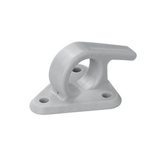 Gancio laterale in plastica ProPlus 342157V01 con occhiello per fissare teloni e cinghie di fissaggio per rimorchi.