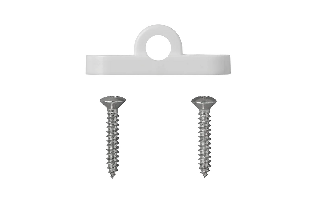 Set di tre occhielli orizzontali in plastica per la tenda da sole ProPlus, staffe di montaggio del telaio della tenda da sole