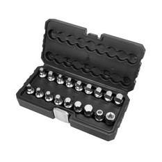 Set di chiavi per tappi dell'olio YATO YT-05991, 18 bussole