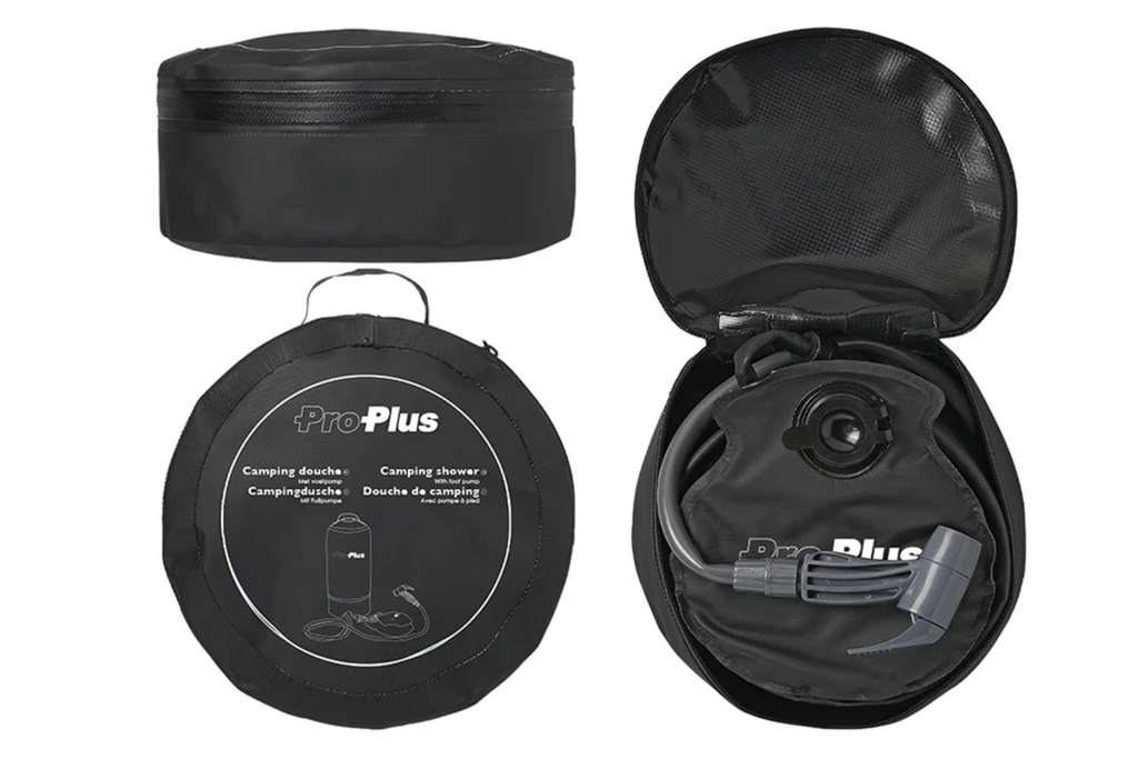Doccia portatile da viaggio ProPlus 770407, doccia mobile con pompa a pedale, 11 l