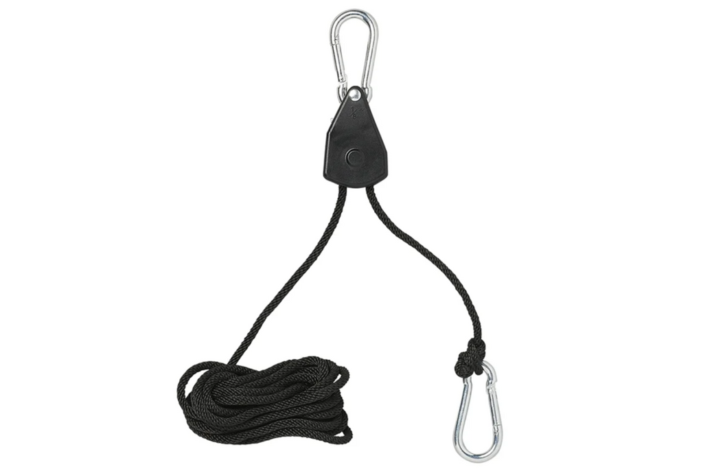 Set di due verricelli a fune metallica ProPlus 320054, paranco a fune con cricchetto, 2,5 m, 68 kg