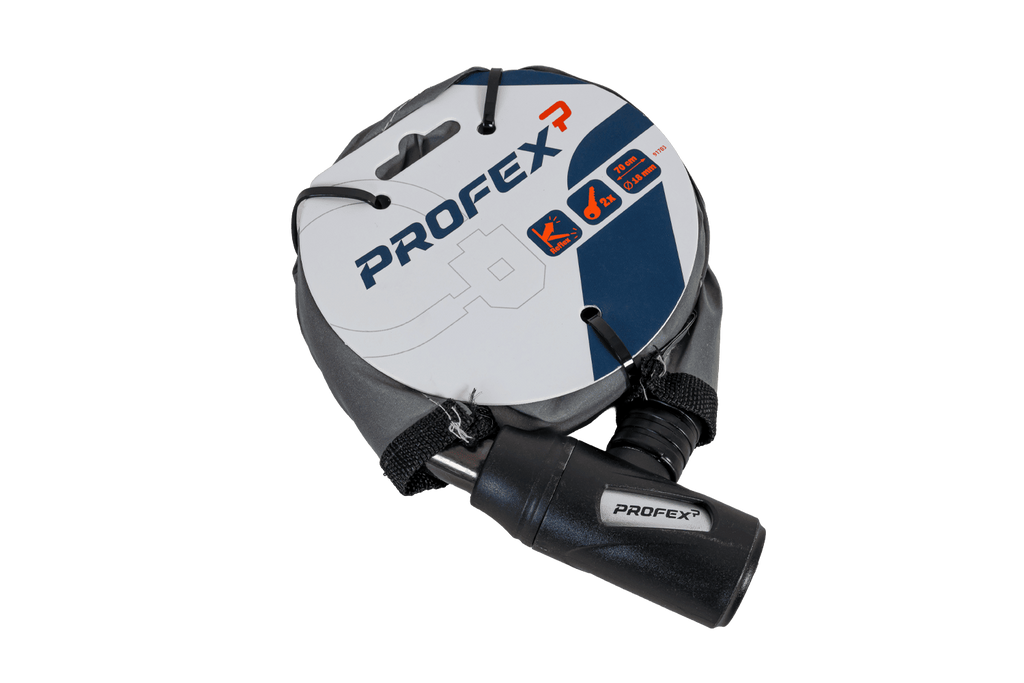 Lucchetto per bicicletta PROFEX Reflex con corazza in acciaio, lungo 70 cm. 