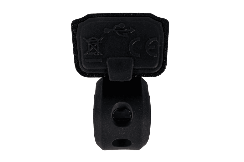 Faro anteriore per bicicletta PROFEX 82004 Pro in alluminio, batteria ai polimeri di litio e USB.