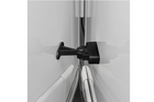 Chiusura per porta di roulotte e camper ProPlus 362622V02BK, maniglia a molla nera per tenere la porta