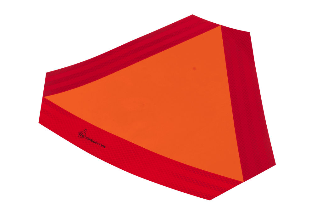 Adesivo riflettente HERMON, triangolo di segnalazione per veicoli a bassa velocità, 300x120 mm