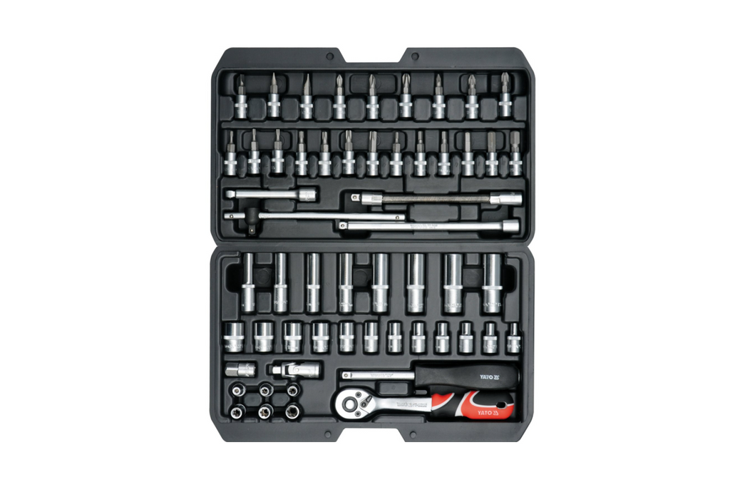 Set di utensili YATO YT-14501 da 1/4", 56 pezzi.