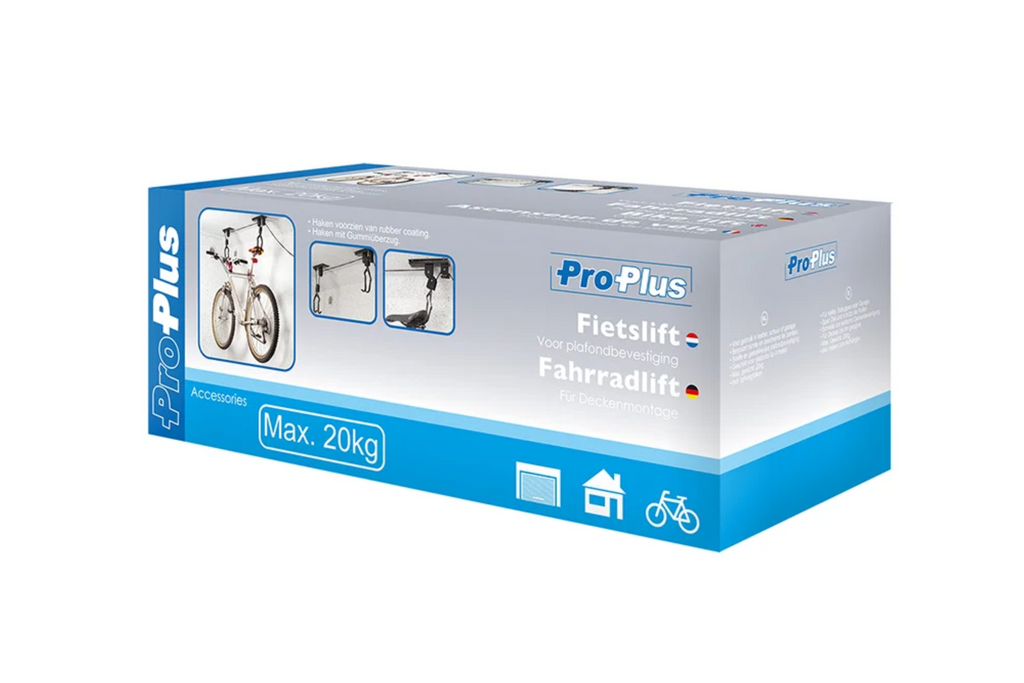 ProPlus 730915 Gancio per biciclette da soffitto con bloccaggio automatico, portata massima 20 kg