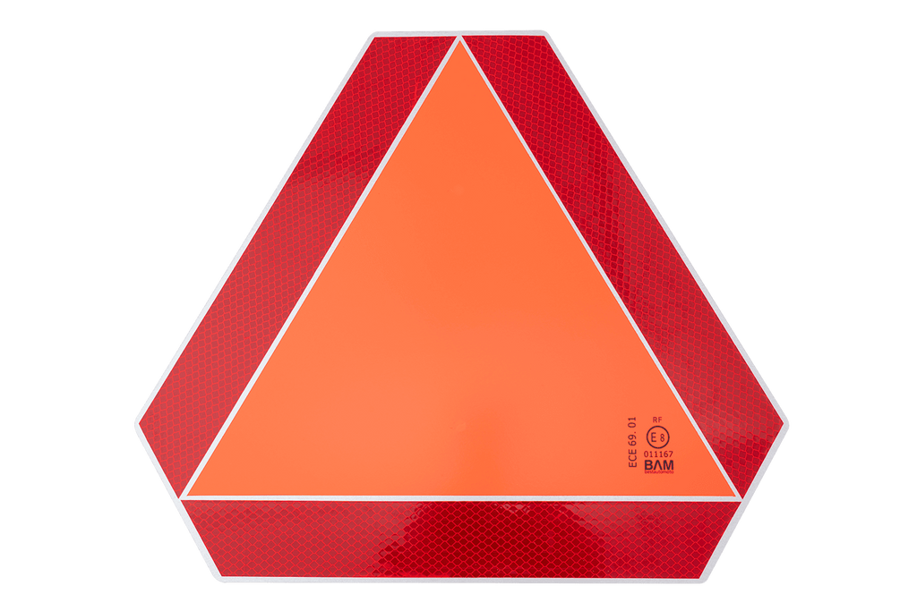 Pannello riflettente HERMON, triangolo di segnalazione per veicoli a bassa velocità, 360x415 mm