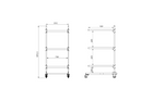 Portapacchi da tetto INTER PACK, portapacchi per 3 box, 1892,5 mm, 818 mm